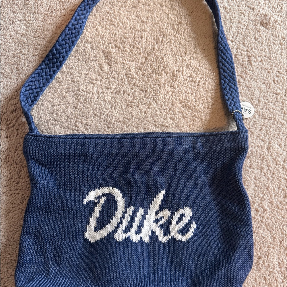 The Sak Navy and White Duke Knit Shoulder Bag